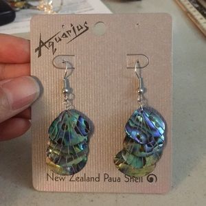 🐚NEW New Zealand Paua Shell Drop Earrings